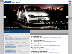 Wypożyczalnia auto - wynajem samochodów. Modlin